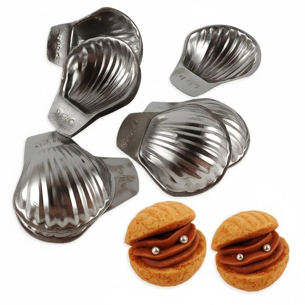 Tartlet Shells Mini Shell Cookie Moulds - Set of `19